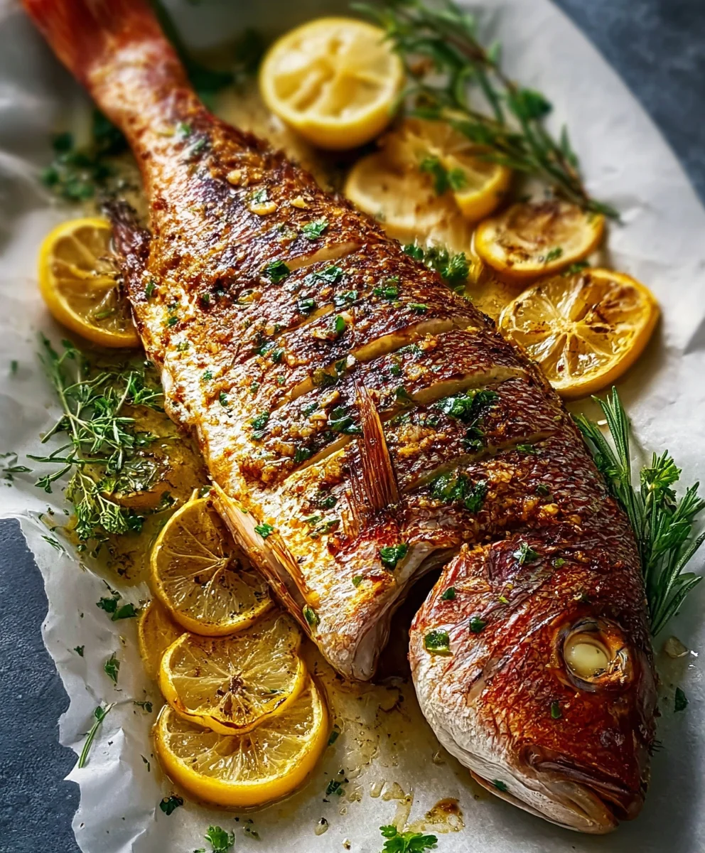 Easy Oven Baked Whole Snapper Recipe - Flavorful Fish