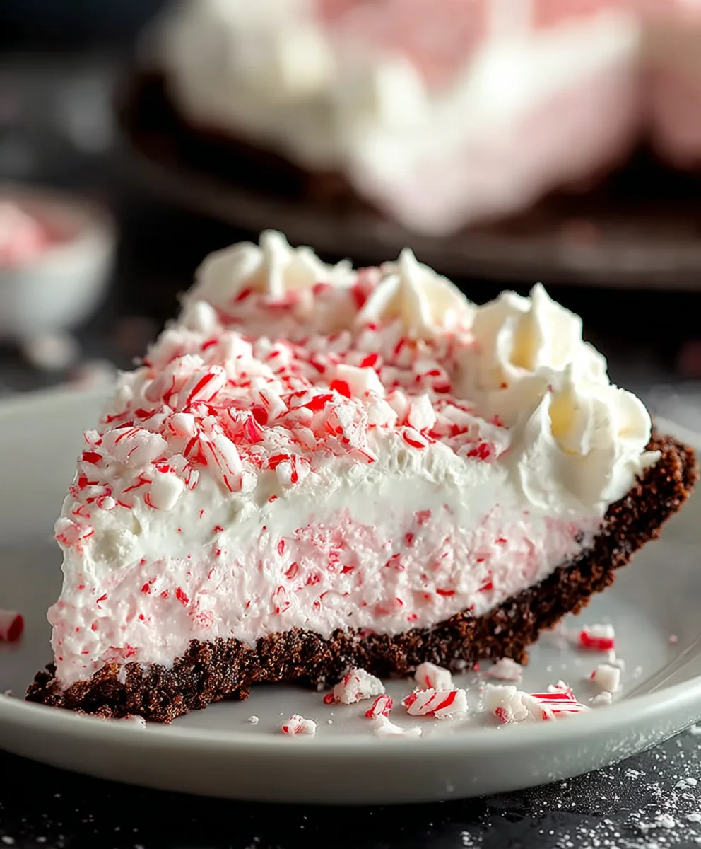 Easy No-Bake Peppermint Pie Recipe
