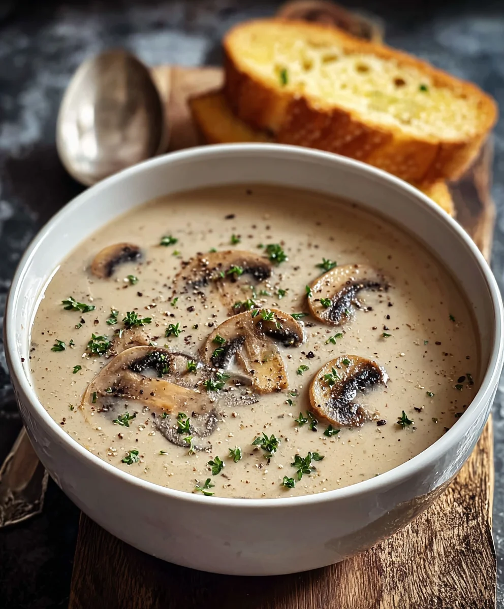 Creamy Mushroom Soup Recipe - Rich & Delicious