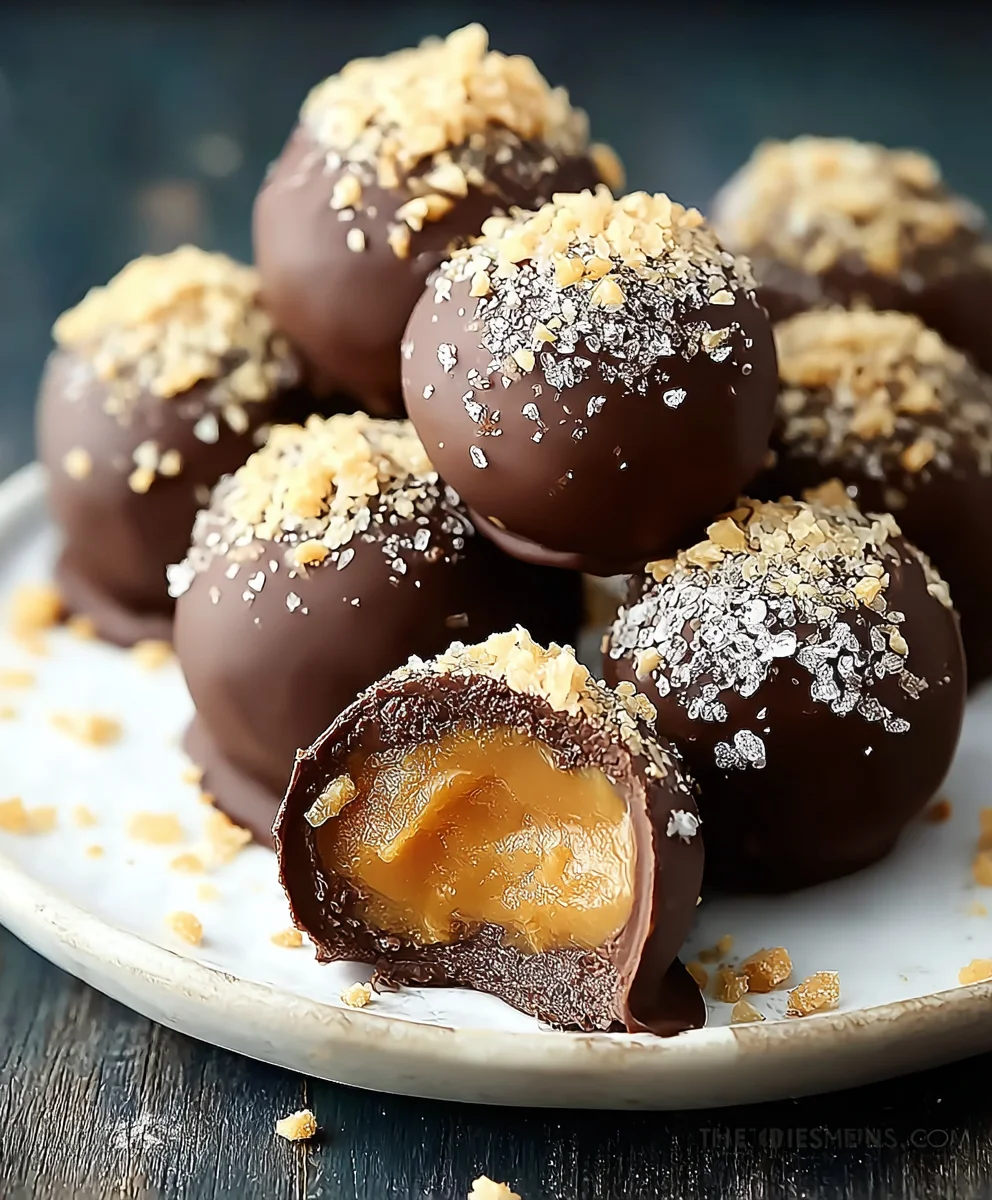 Easy Salted Caramel Truffles Recipe-Decadent Dessert