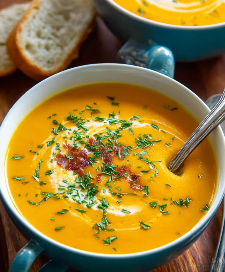 Creamy Carrot Soup-Simple & Delicious Recipe