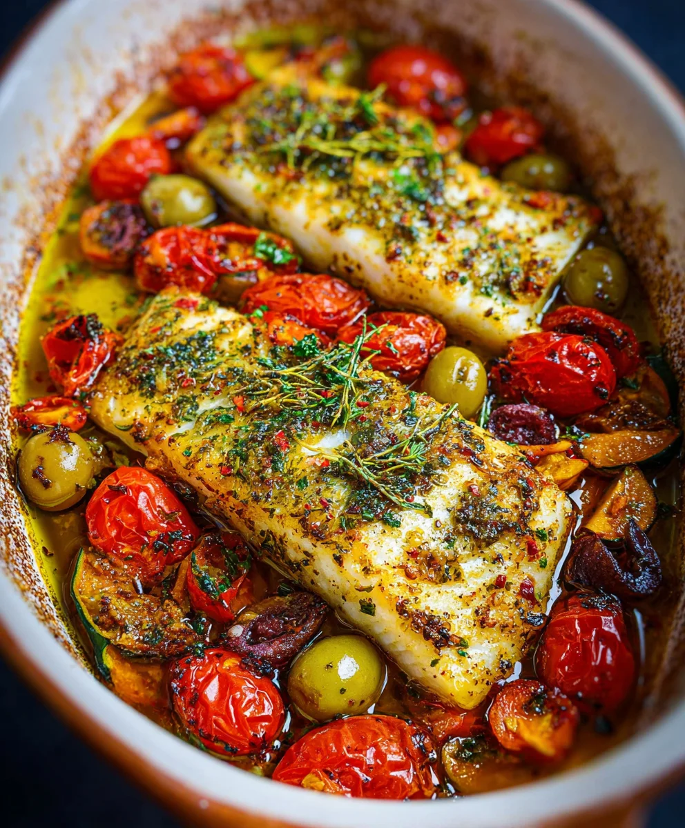 Easy Mediterranean Baked Fish Recipe