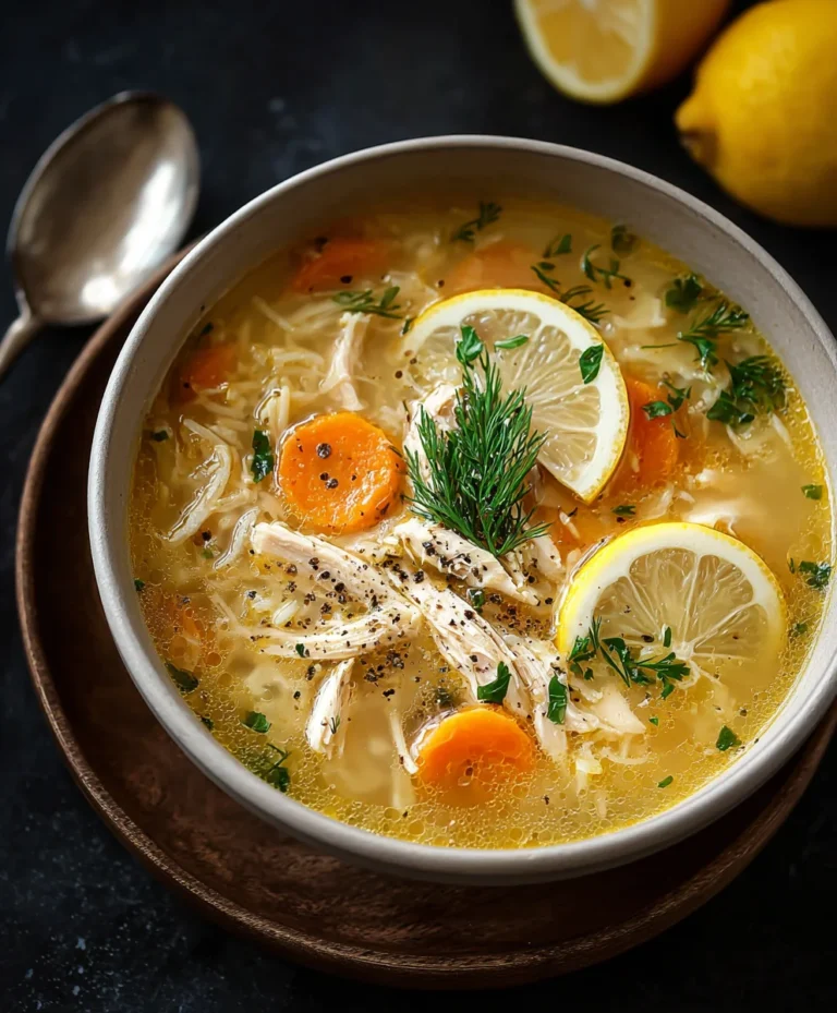 Greek Lemon Chicken Soup- Authentic Avgolemono Recipe
