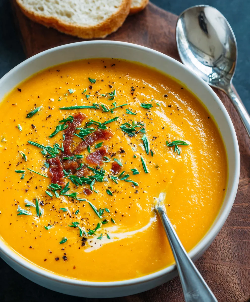 Creamy Carrot Soup-Simple & Delicious Recipe