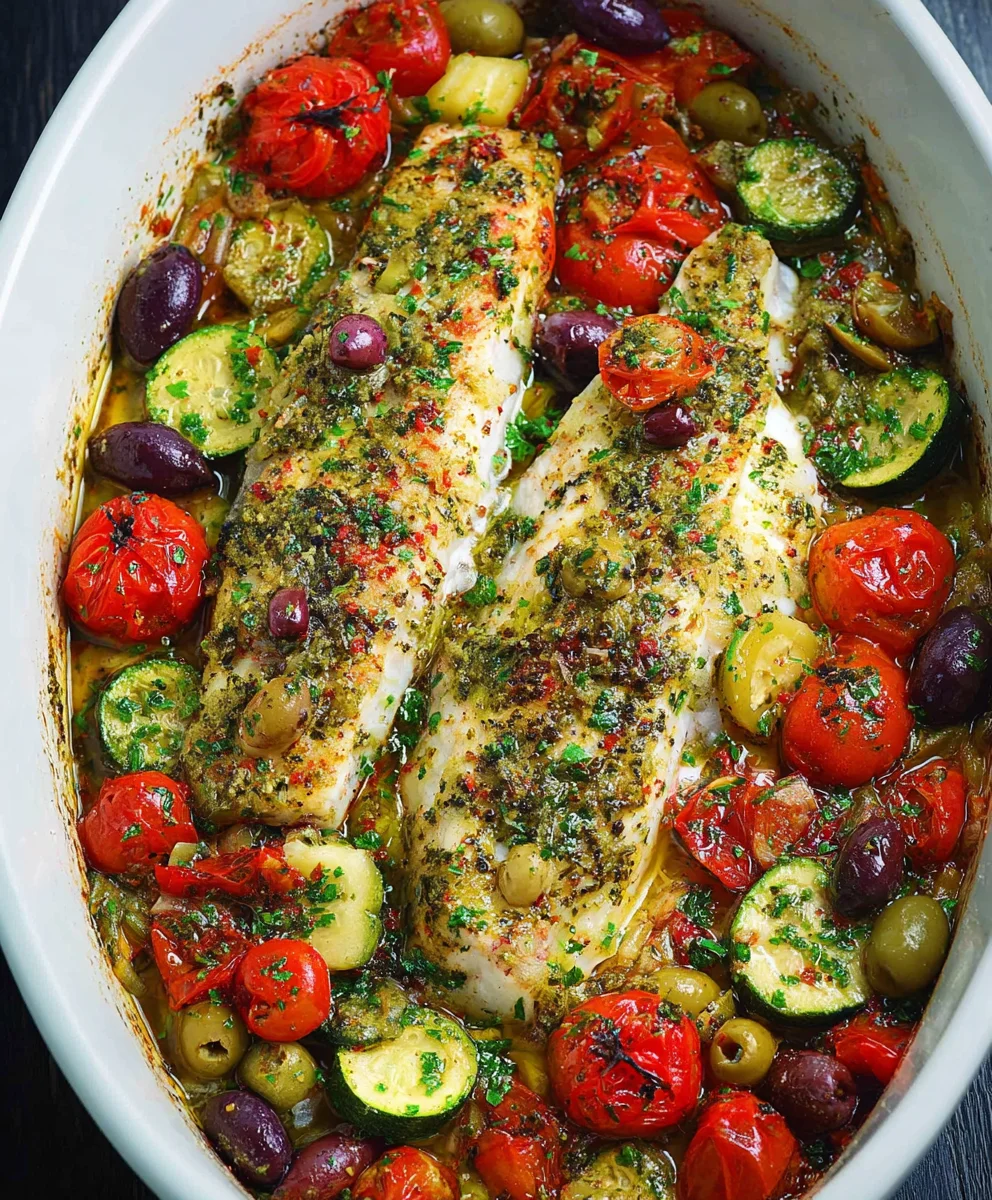 Easy Mediterranean Baked Fish Recipe