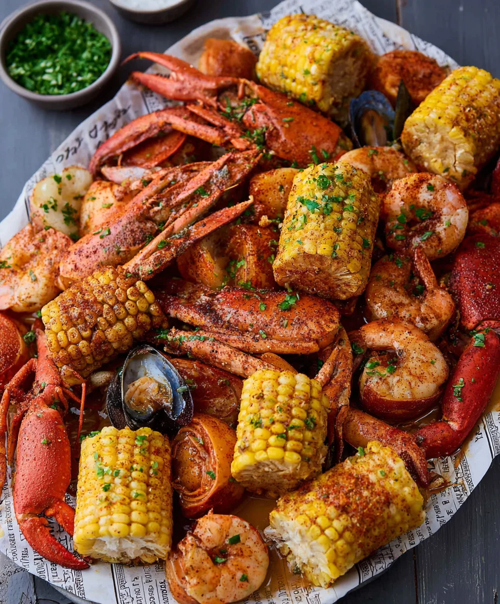 Spicy Cajun Seafood Boil-Garlic Butter Recipe