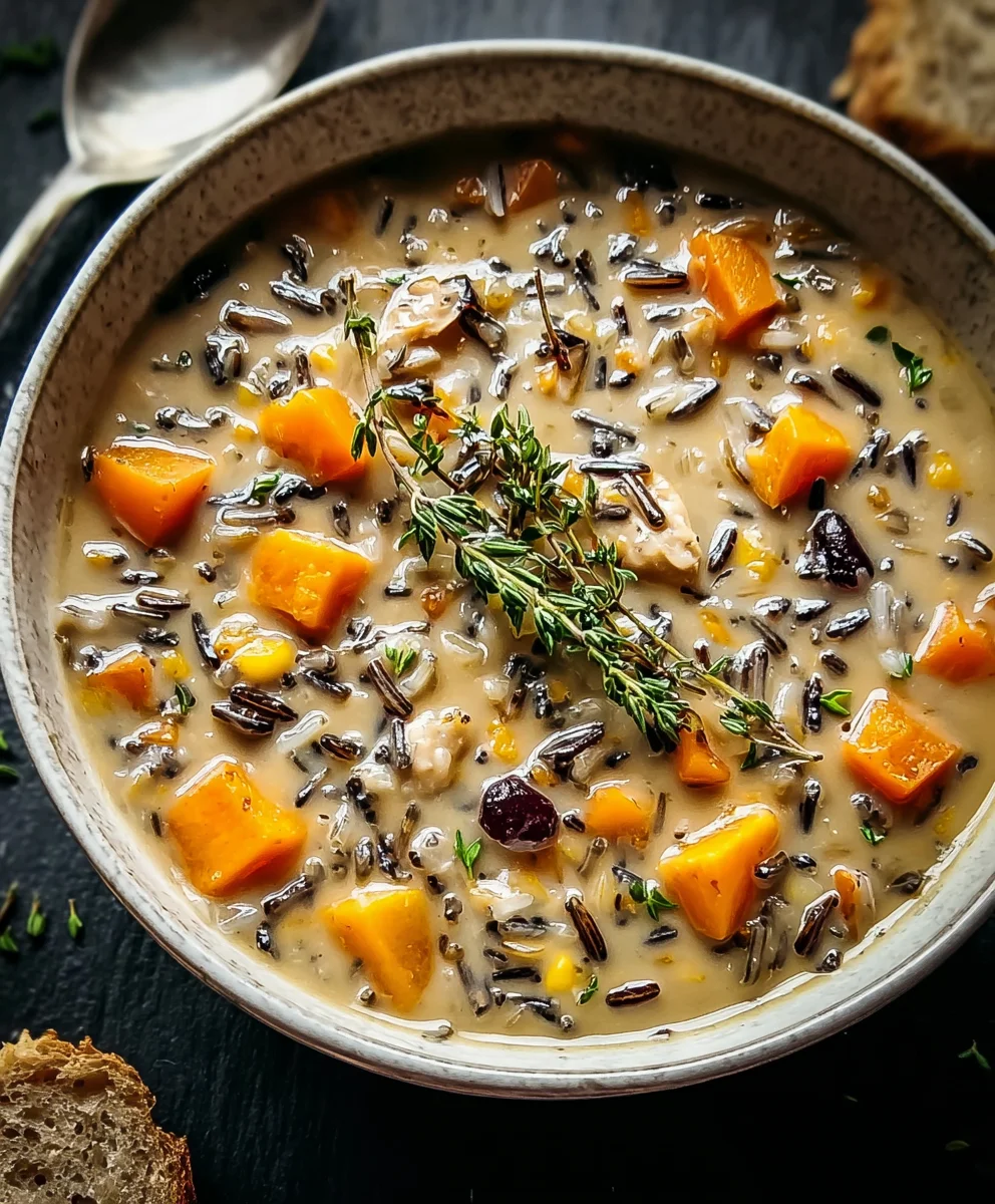 Hearty Autumn Wild Rice Soup - Cozy Comfort Food