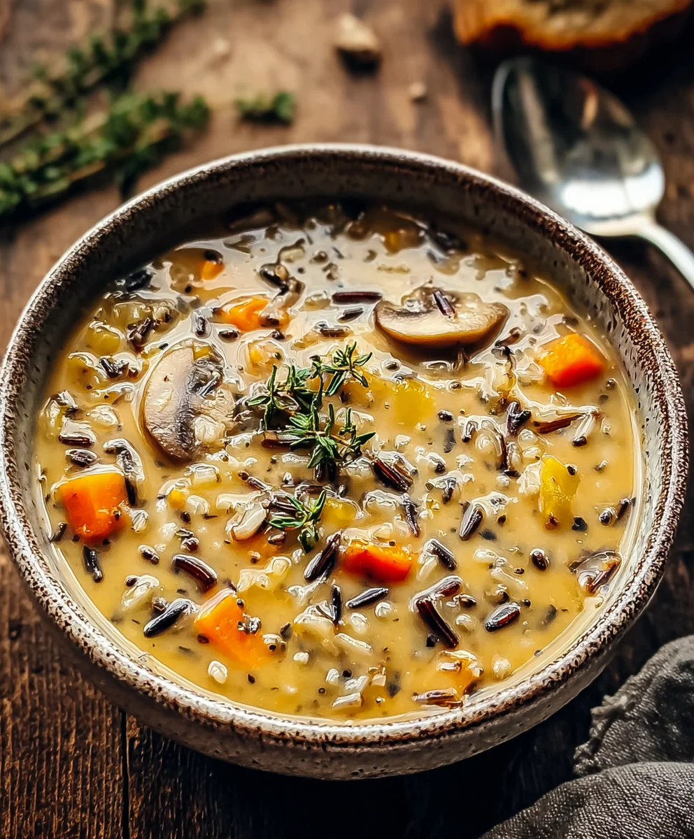 Hearty Autumn Wild Rice Soup - Cozy Comfort Food