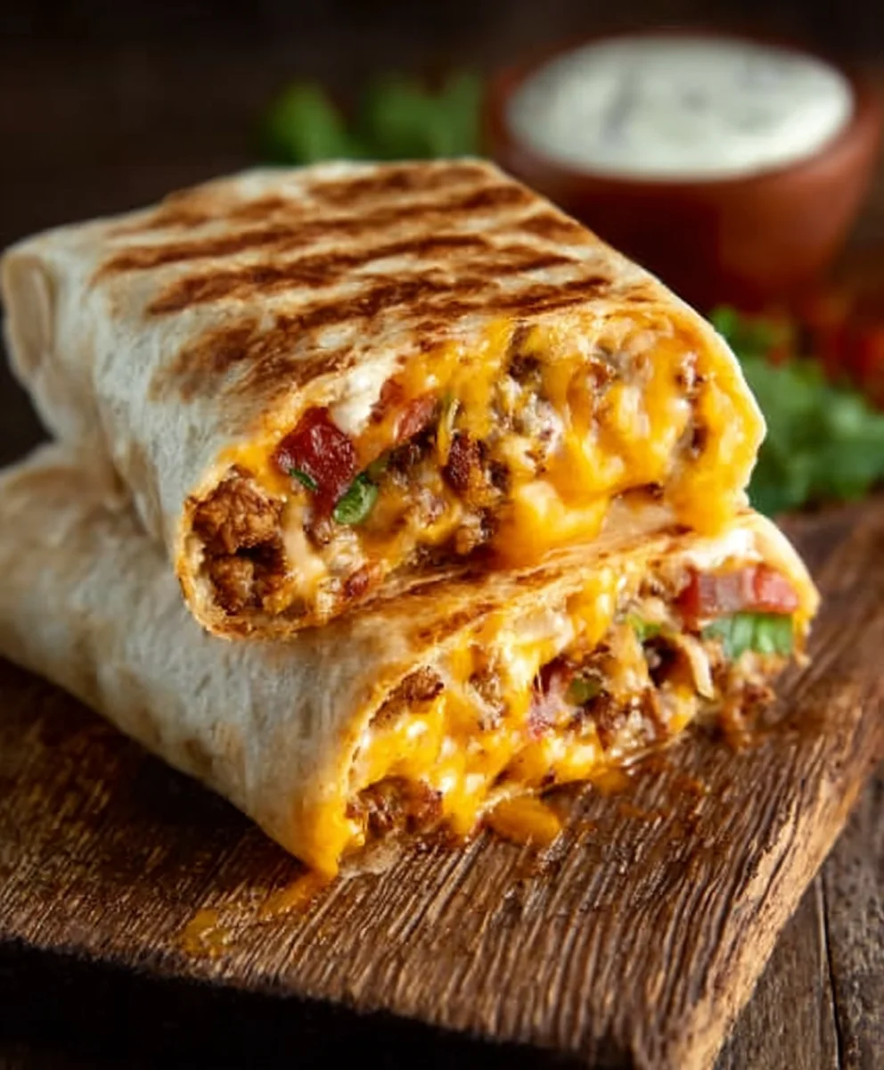 Grilled Cheese Burrito- Easy Delicious Recipe