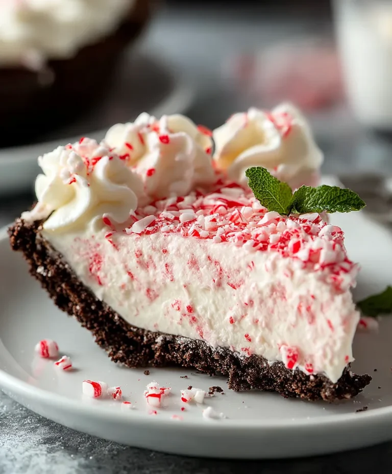Easy No-Bake Peppermint Pie Recipe