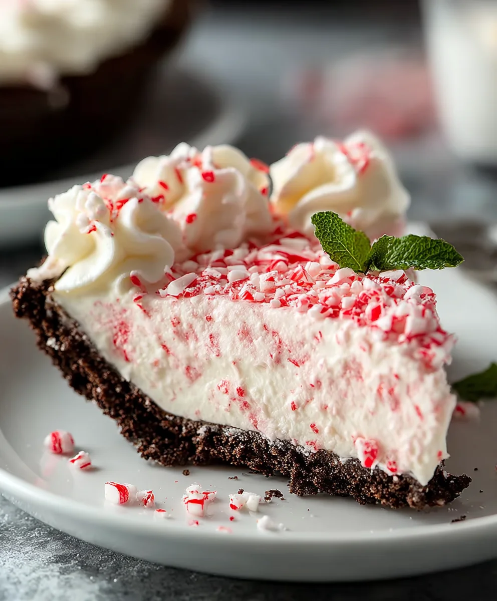 Easy No-Bake Peppermint Pie Recipe