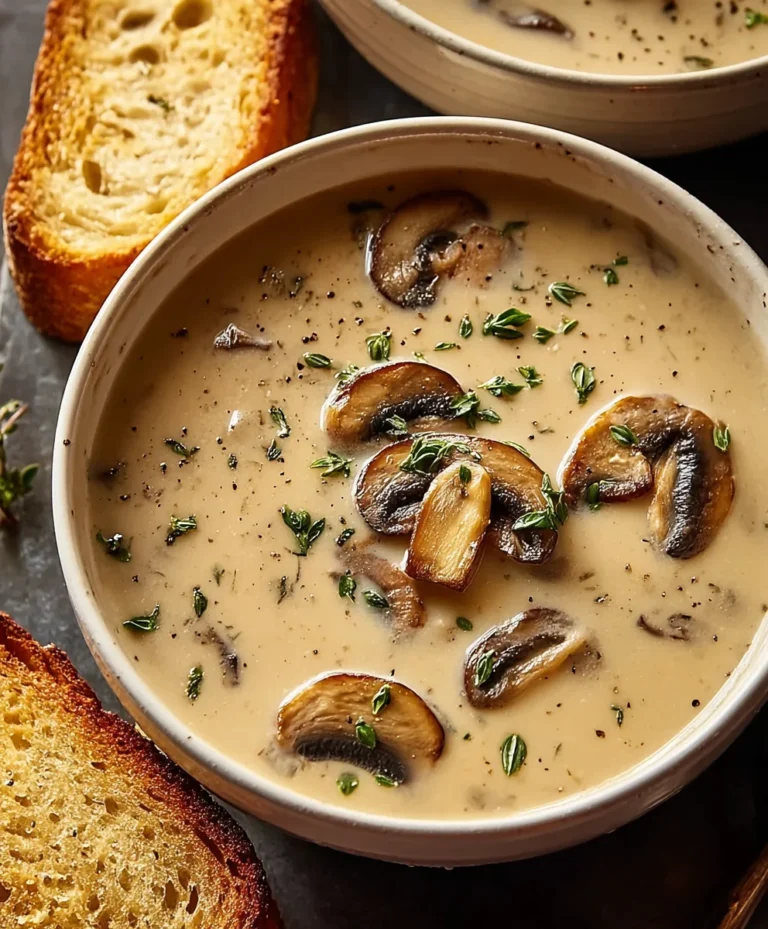 Creamy Mushroom Soup Recipe – Rich & Delicious