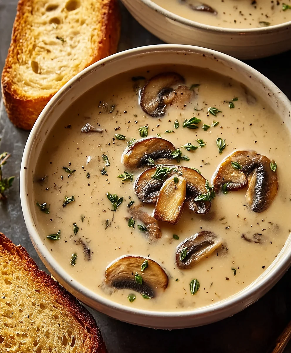 Creamy Mushroom Soup Recipe - Rich & Delicious