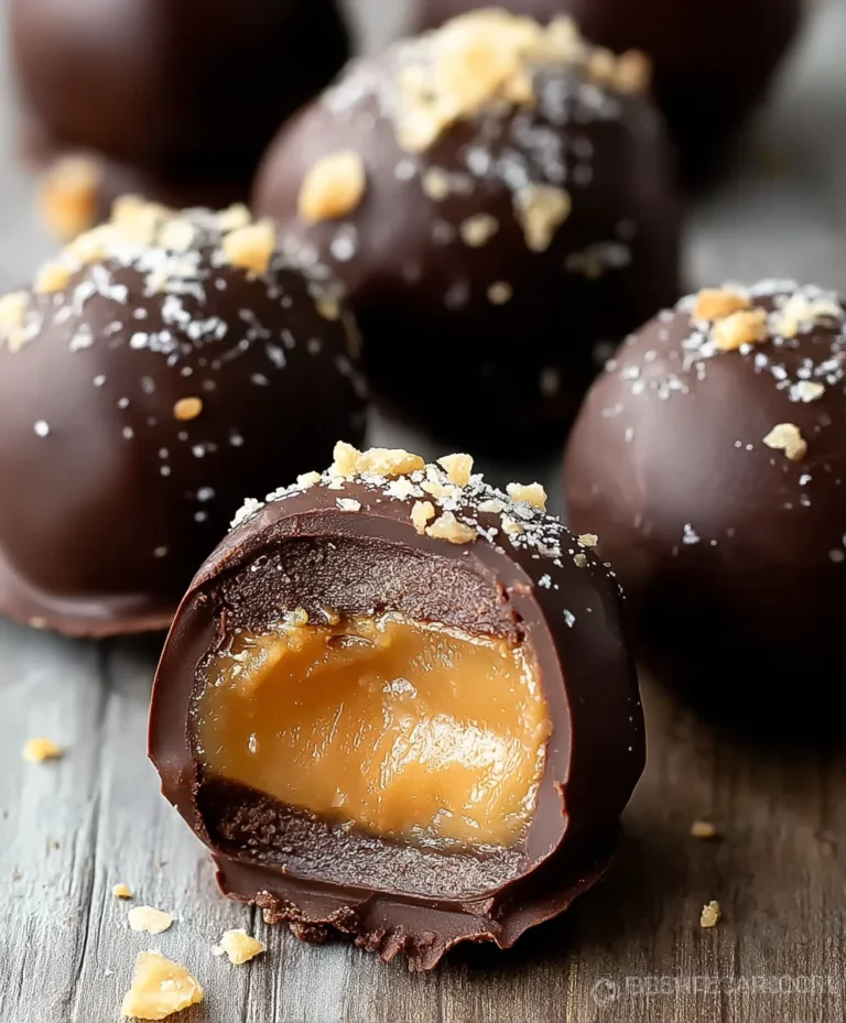 Easy Salted Caramel Truffles Recipe-Decadent Dessert
