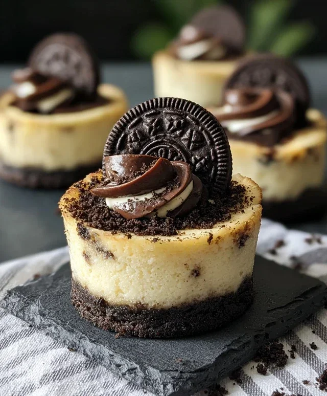 Oreo Overload Stuffed Mini Cheesecake