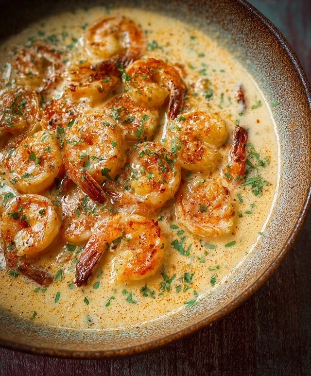 Creamy Garlic Shrimp (15 mins)