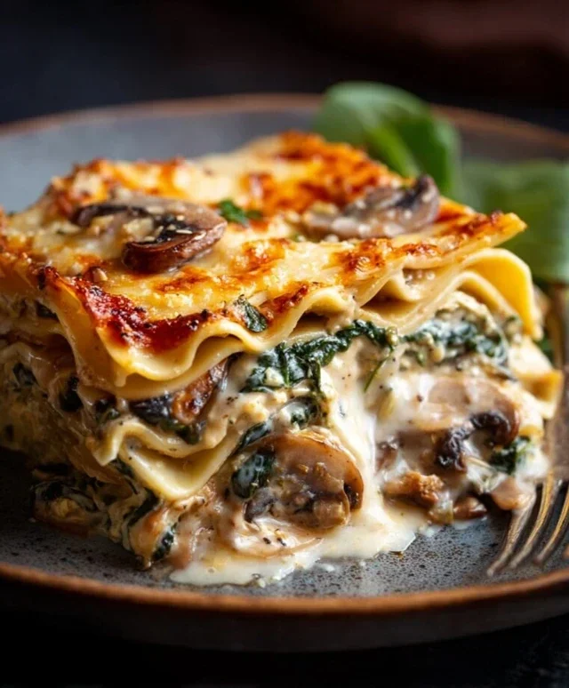 Mushroom And Spinach Lasagna Recipe