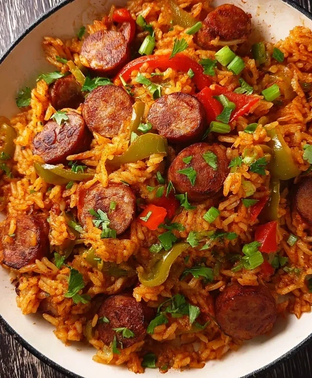 Cajun Sausage and Rice Skillet