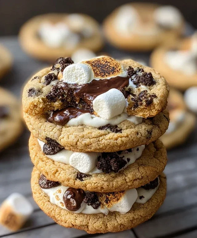 S'mores Cookies and Cream Cookies