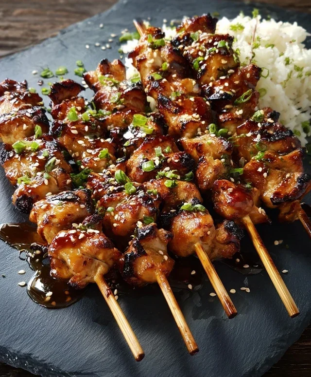 Teriyaki Chicken Skewers