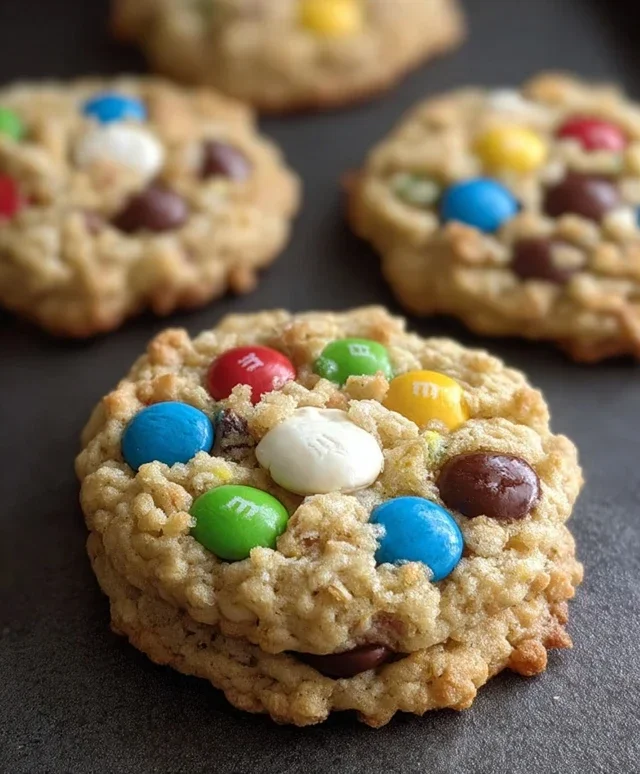 M&M Rice Krispies Cookies