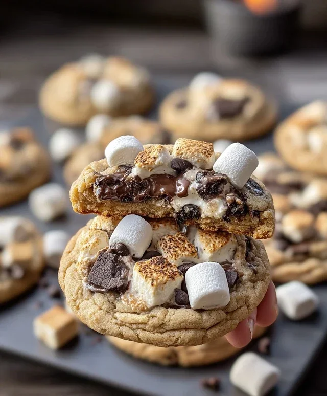 S'mores Cookies and Cream Cookies