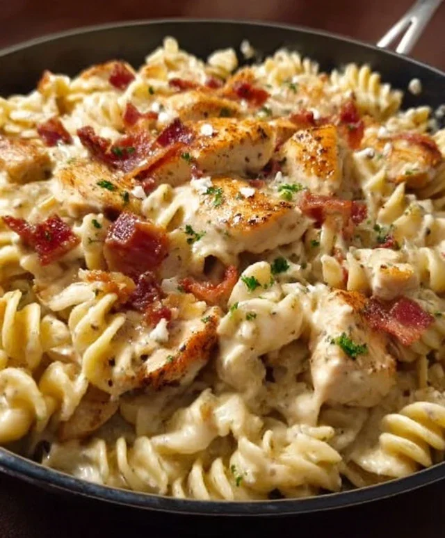 Chicken Beef Beef Bacon Ranch Pasta
