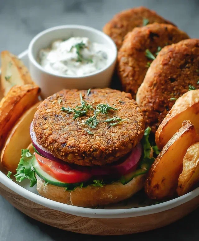 Easy 6-Ingredient Lentil Burgers