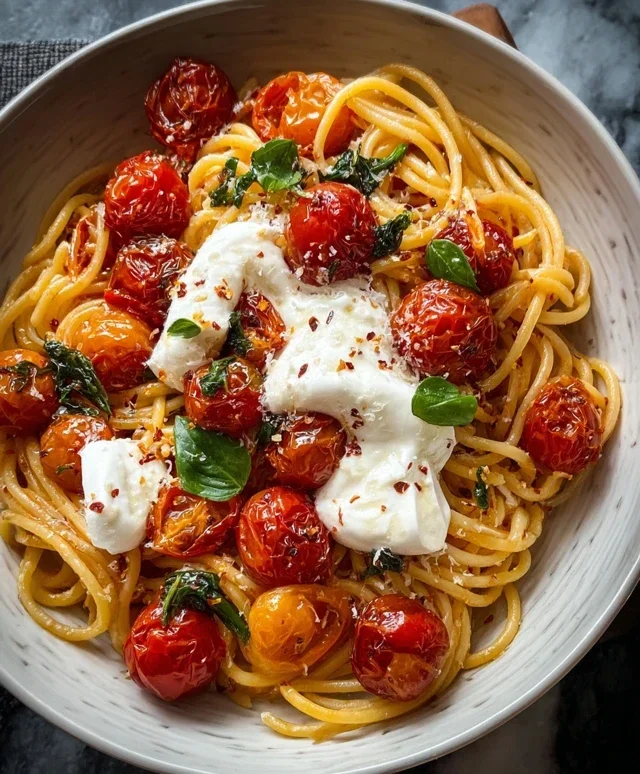 Burst Tomato Burrata Pasta