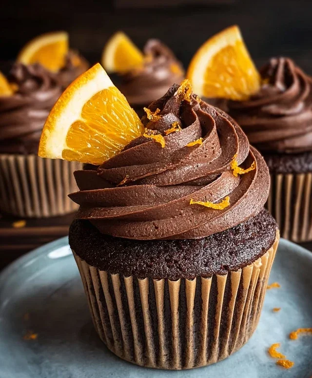 Orange Chocolate Cupcakes