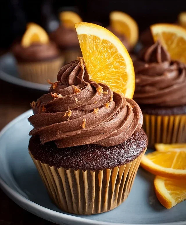 Orange Chocolate Cupcakes