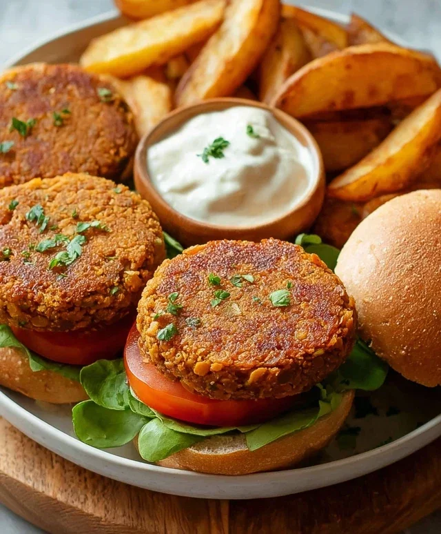 Easy 6-Ingredient Lentil Burgers