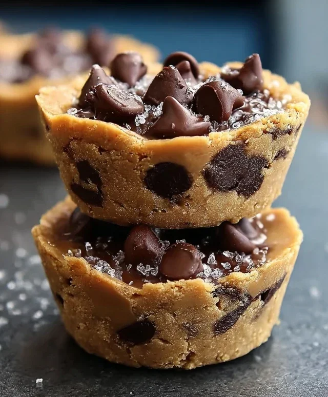 Peanut Butter Chocolate Chip Cookie Cups