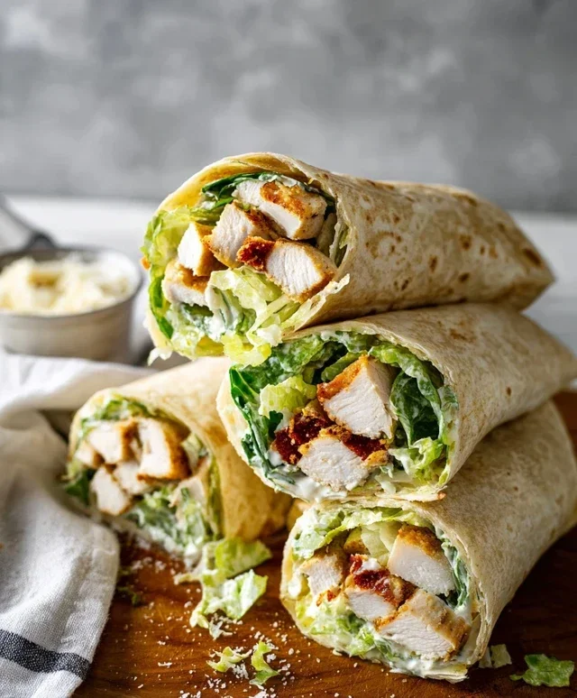 Chicken Caesar Wraps