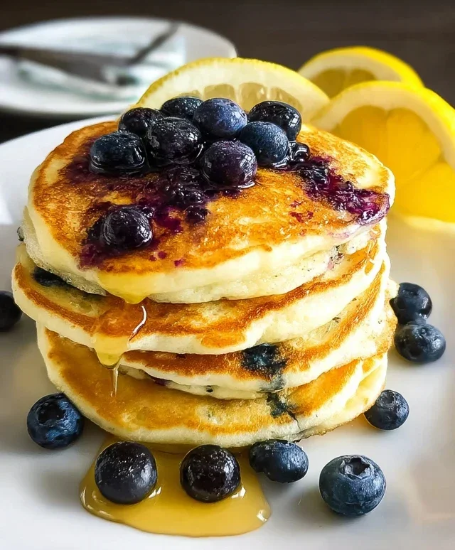 Lemon Blueberry Pancakes