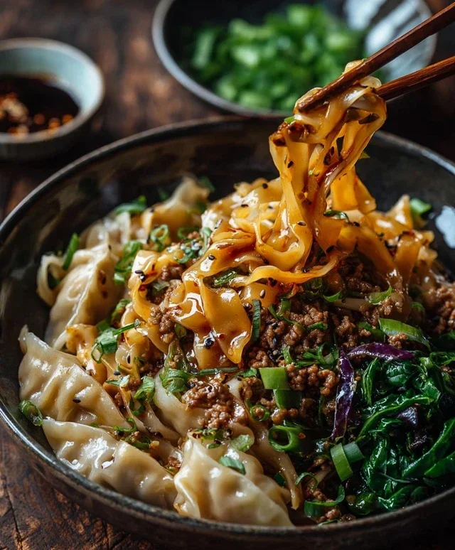 Potsticker Noodle Bowl