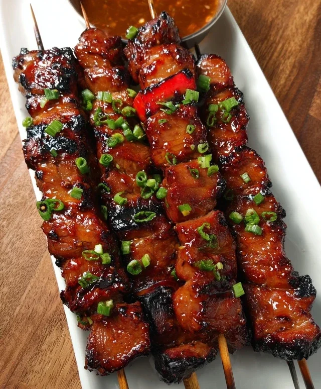 BBQ Beef Skewers with Filipino BBQ Marinade