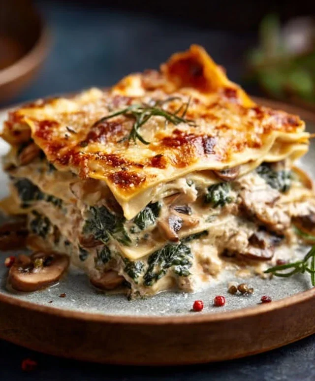 Mushroom And Spinach Lasagna Recipe