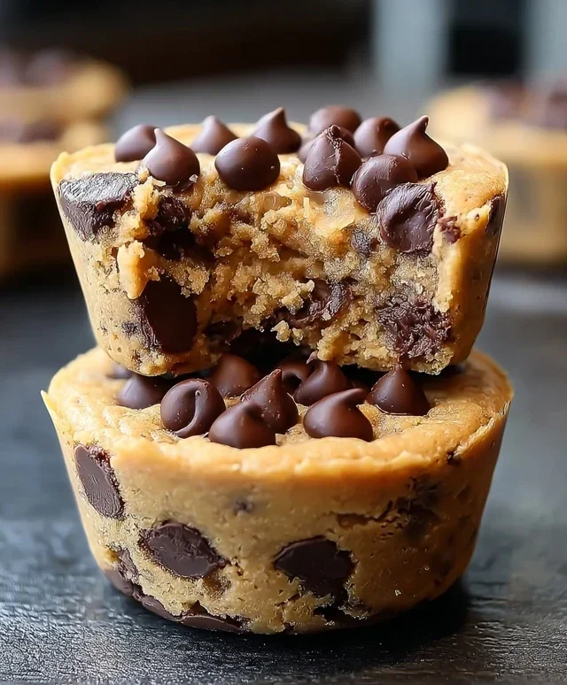 Peanut Butter Chocolate Chip Cookie Cups
