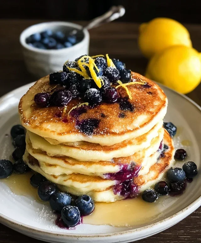 Lemon Blueberry Pancakes