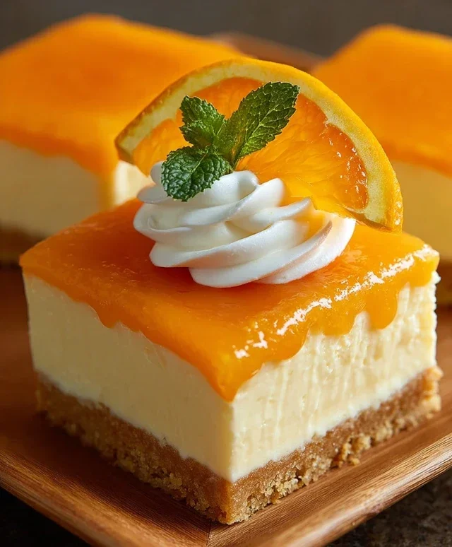 Orange Creamsicle Cheesecake Bars