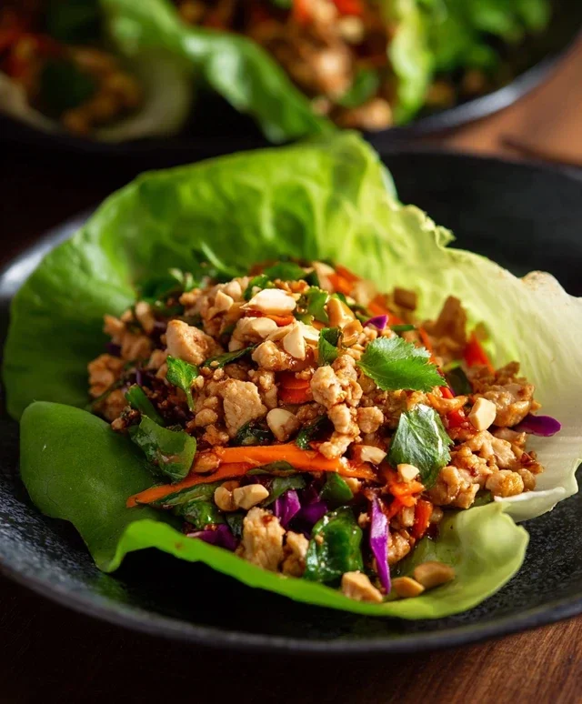 Thai Chicken Lettuce Wraps