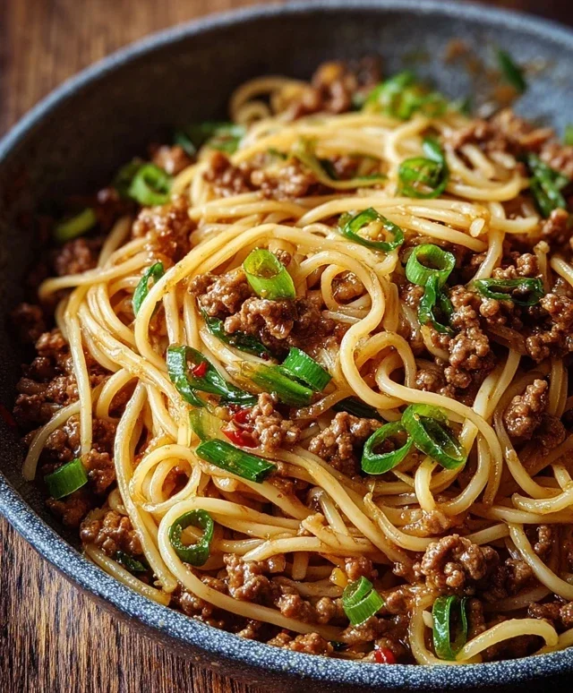 Asian Ground Beef Noodles