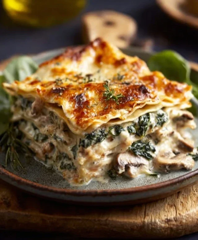 Mushroom And Spinach Lasagna Recipe