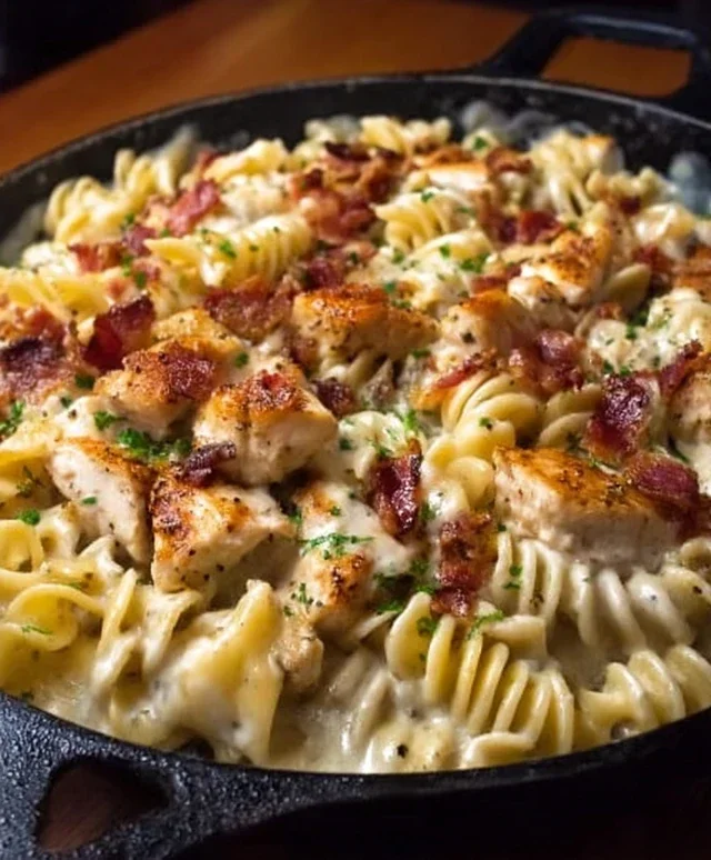 Chicken Beef Beef Bacon Ranch Pasta