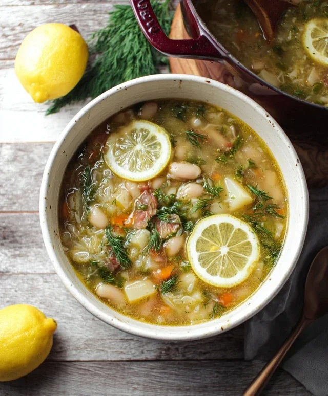 Lemon-Dill White Bean & Potato Soup