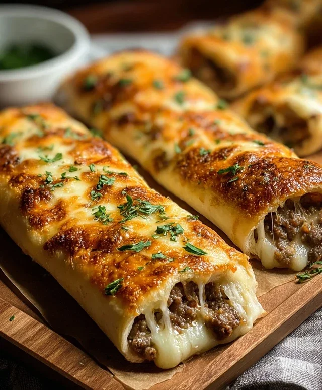 Philly Cheesesteak Stuffed Cheesy Breadsticks