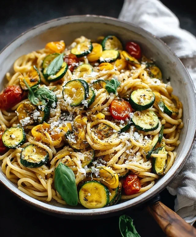 Summer Squash Pasta Skillet