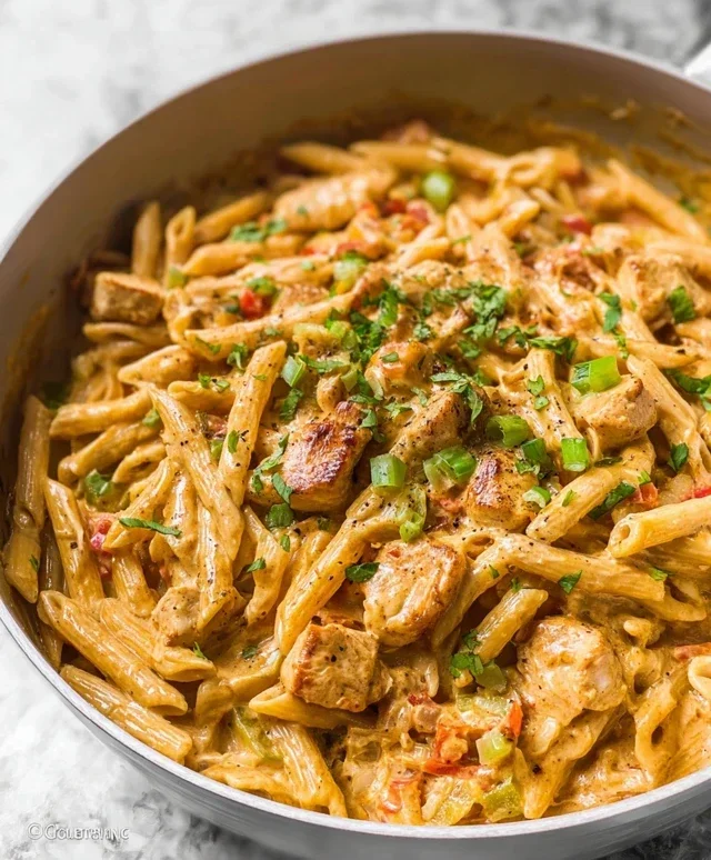 Crock Pot Creamy Cajun Chicken Pasta