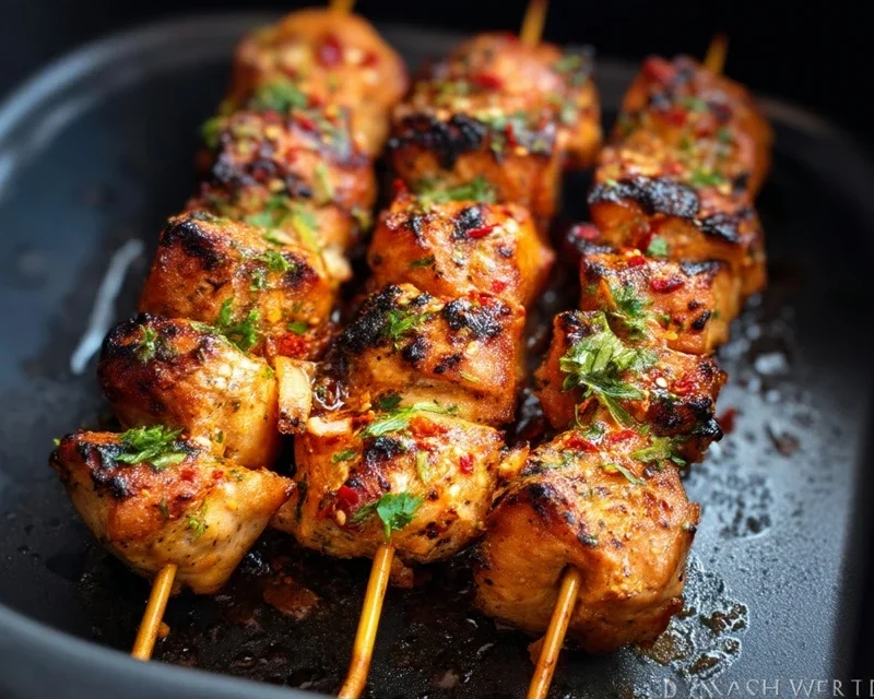 Bang Bang Chicken Skewers